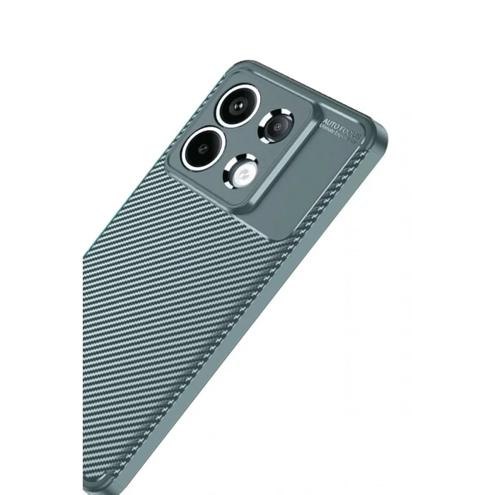 Durukar®   Redmi Note 13 Pro 4G Kılıf Auto Focus Karbon Kapak - Gri