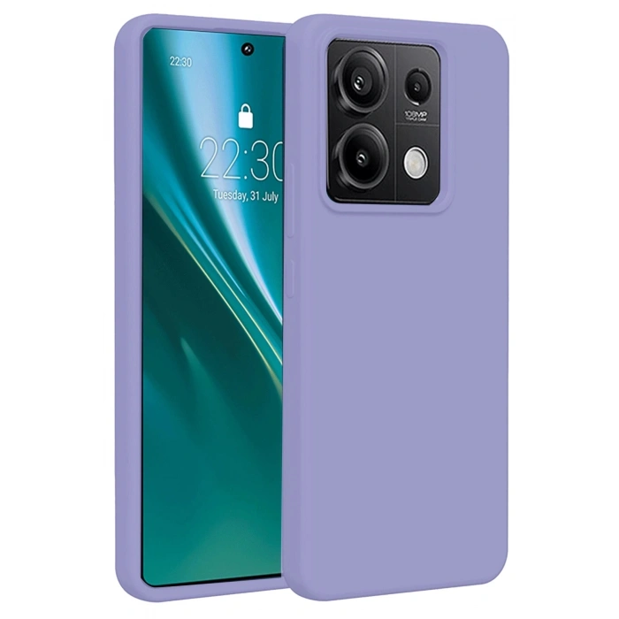 Durukar®   Redmi Note 13 Pro 4G Kılıf First Silikon - Lila