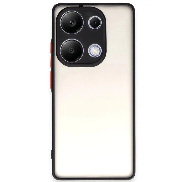 Durukar®   Redmi Note 13 Pro 4G Kılıf Montreal Silikon Kapak - Siyah
