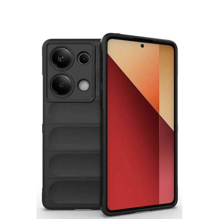 Durukar®   Redmi Note 13 Pro 4G Kılıf Optimum Silikon - Siyah