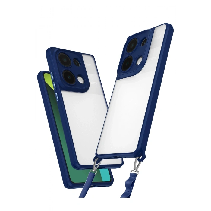 Durukar®   Redmi Note 13 Pro 4G Kılıf Penta Silikon Kılıf - Lacivert