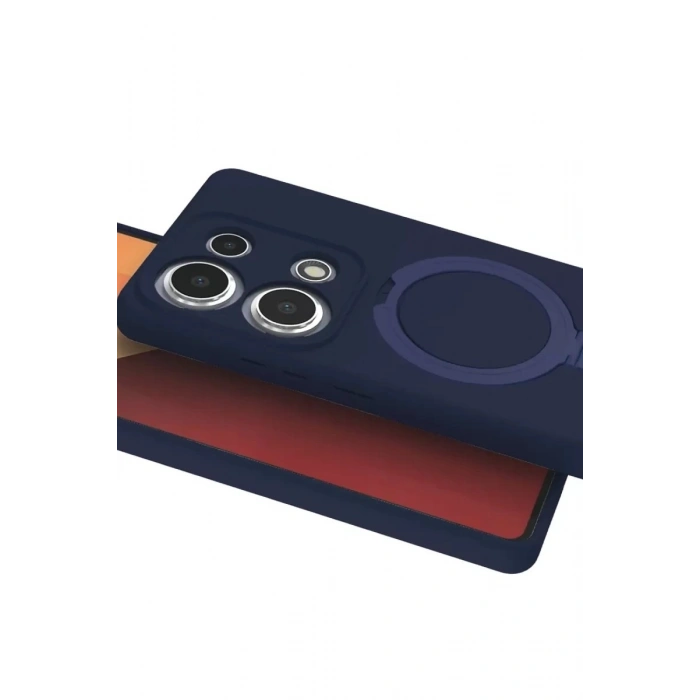 Durukar®   Redmi Note 13 Pro 4G Regal Magsafe Standlı Kapak - Lacivert