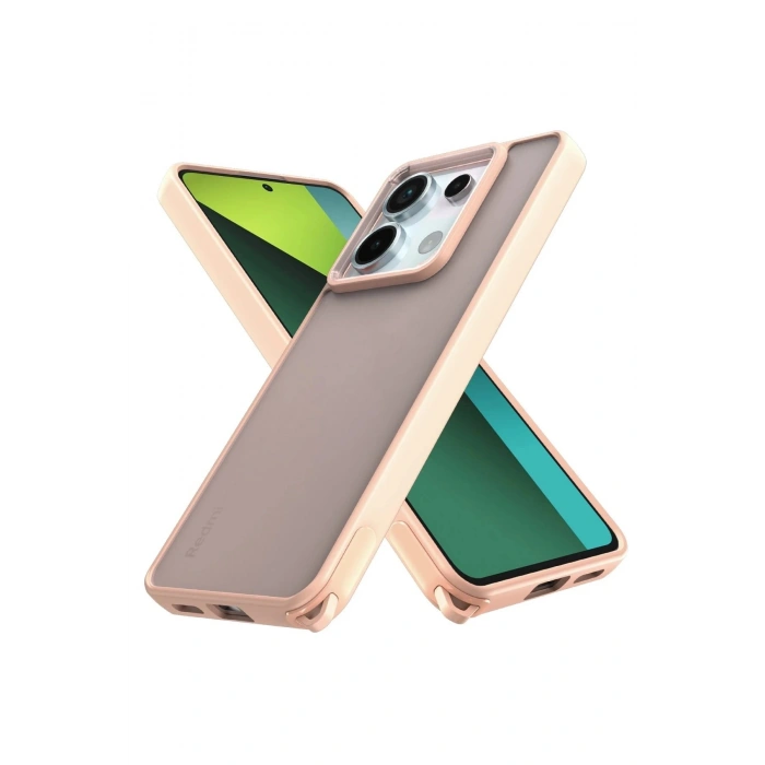 Durukar®   Redmi Note 13 Pro 5G Kılıf Elegant Kapak - Pudra