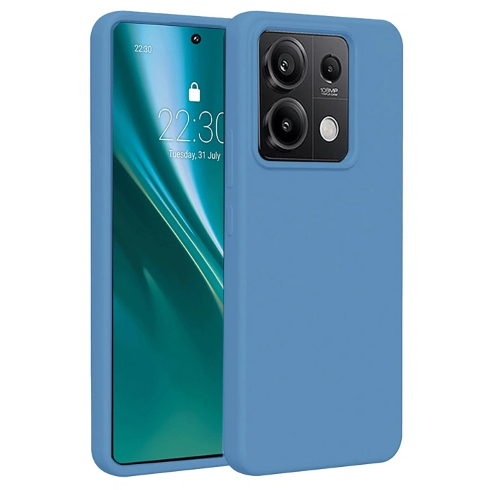 Durukar®   Redmi Note 13 Pro 5G Kılıf First Silikon - Mavi