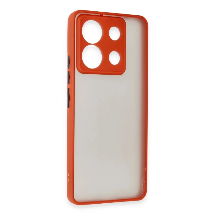 Durukar®   Redmi Note 13 Pro 5G Kılıf Montreal Silikon Kapak - Kırmızı