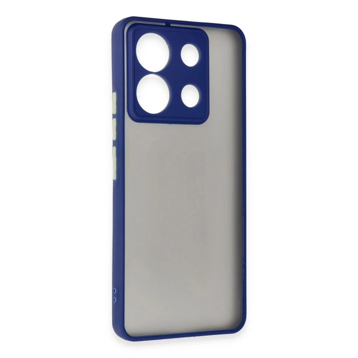 Durukar®   Redmi Note 13 Pro 5G Kılıf Montreal Silikon Kapak - Lacivert