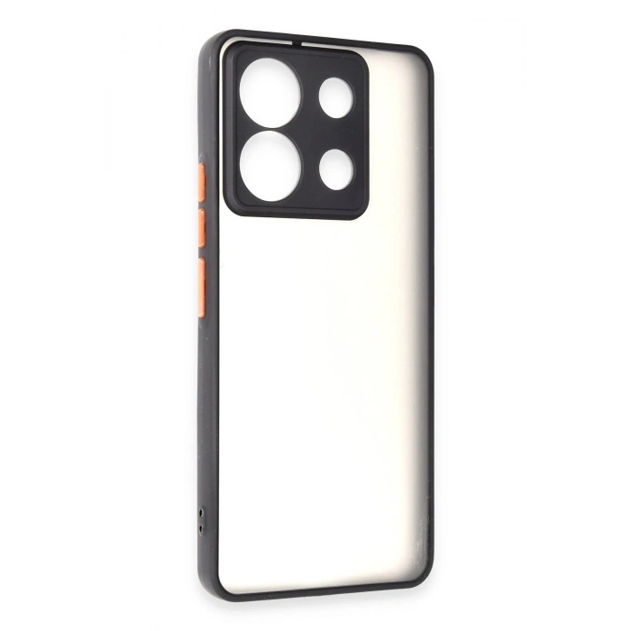 Durukar®   Redmi Note 13 Pro 5G Kılıf Montreal Silikon Kapak - Siyah