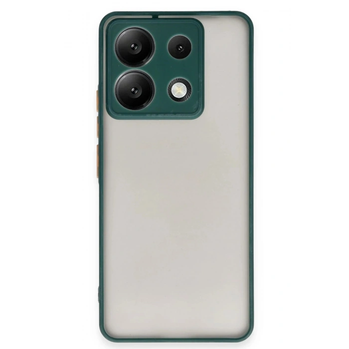 Durukar®   Redmi Note 13 Pro 5G Kılıf Montreal Silikon Kapak - Yeşil