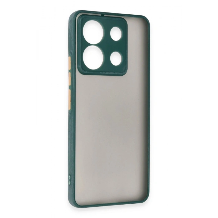 Durukar®   Redmi Note 13 Pro 5G Kılıf Montreal Silikon Kapak - Yeşil