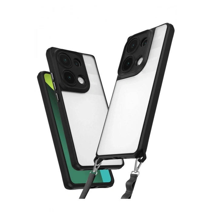 Durukar®   Redmi Note 13 Pro 5G Kılıf Penta Silikon Kılıf - Siyah