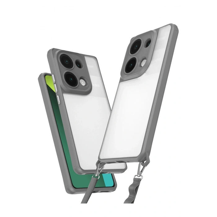 Durukar®   Redmi Note 13 Pro 5G Kılıf Penta Silikon Kılıf - Titan Gri