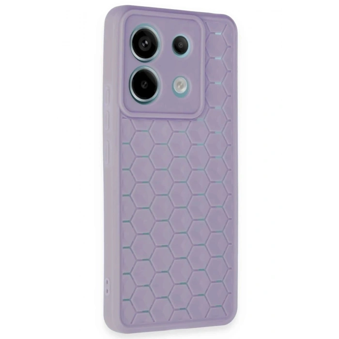 Durukar®   Redmi Note 13 Pro 5G Kılıf Petek Silikon Kapak - Lila