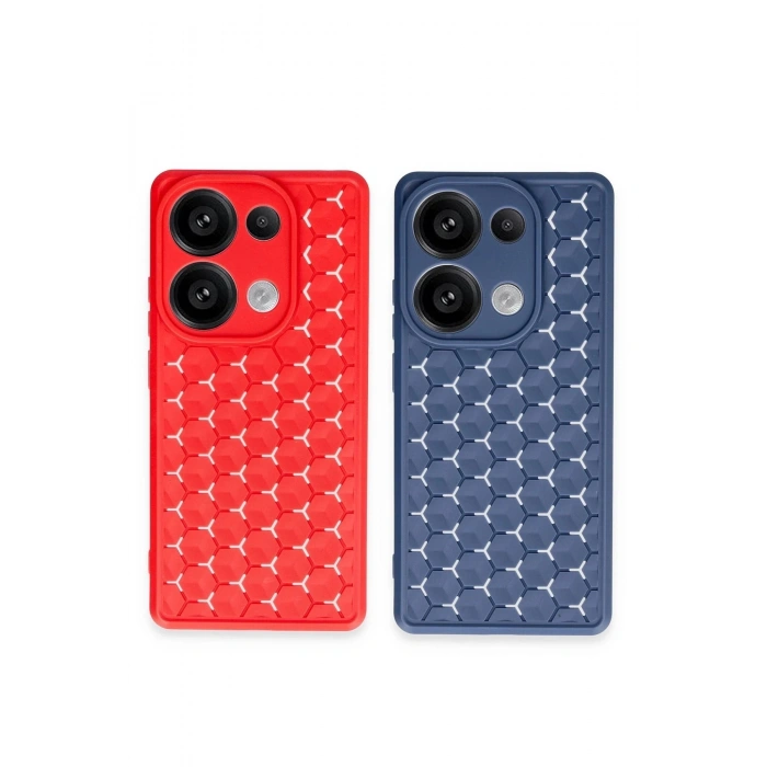 Durukar®   Redmi Note 13 Pro 5G Kılıf Petek Silikon Kapak - Siyah