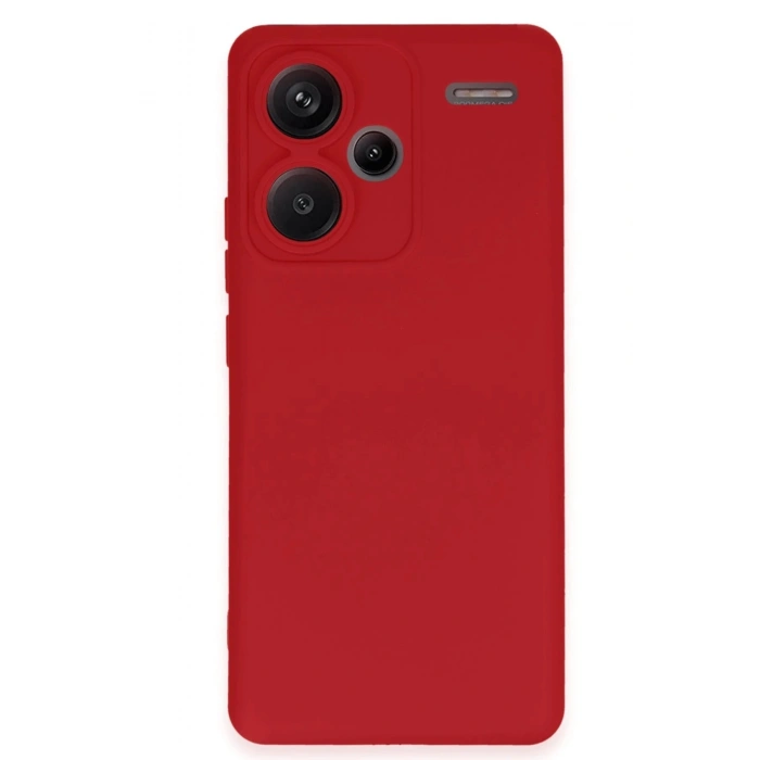 Durukar®   Redmi Note 13 Pro Plus Kılıf Nano içi Kadife Silikon - Kırmızı