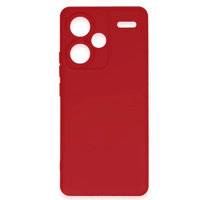 Durukar®   Redmi Note 13 Pro Plus Kılıf Nano içi Kadife Silikon - Kırmızı