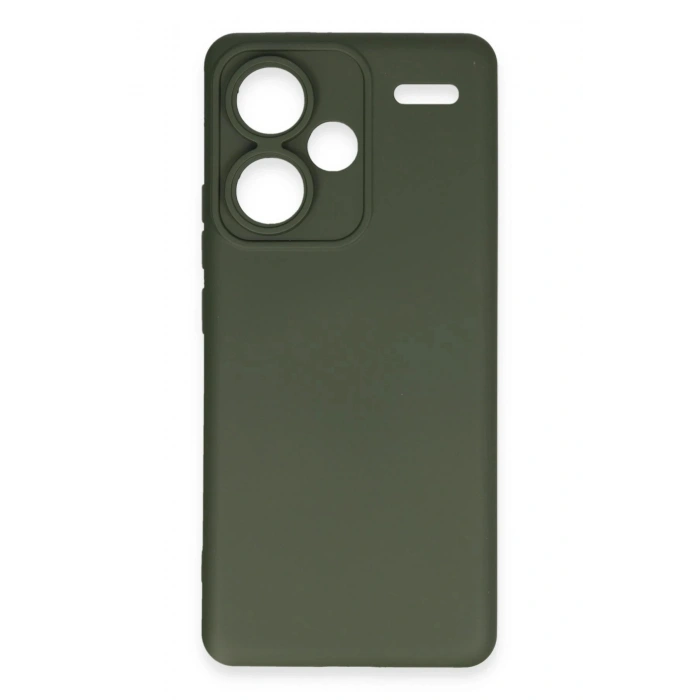 Durukar®   Redmi Note 13 Pro Plus Kılıf Nano içi Kadife Silikon - Koyu Yeşil