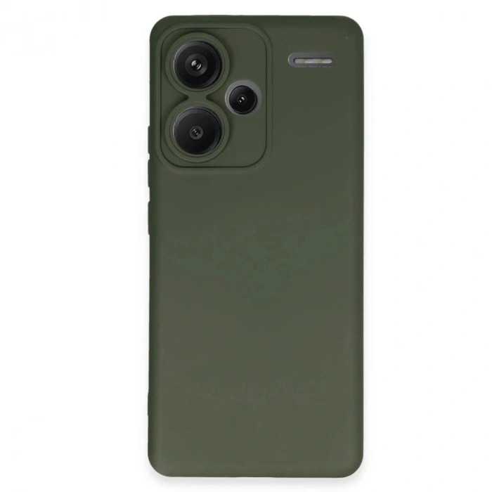 Durukar®   Redmi Note 13 Pro Plus Kılıf Nano içi Kadife Silikon - Koyu Yeşil