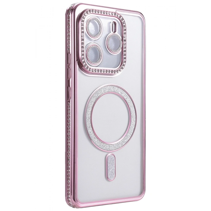 Durukar®   Redmi Note 14 4G Joke Simli Magneticsafe Kılıf - Pembe