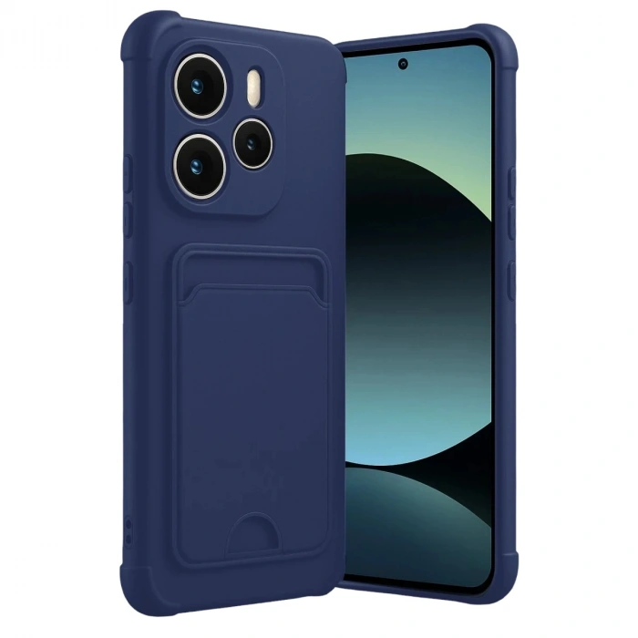 Durukar®   Redmi Note 14 4G Kelvin Kartvizitli Silikon - Lacivert