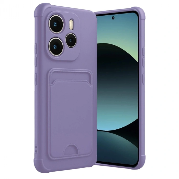 Durukar®   Redmi Note 14 4G Kelvin Kartvizitli Silikon - Lila