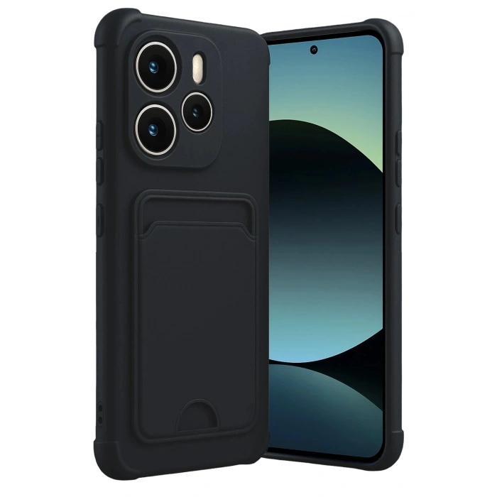 Durukar®   Redmi Note 14 4G Kelvin Kartvizitli Silikon - Siyah