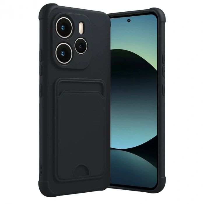 Durukar®   Redmi Note 14 4G Kelvin Kartvizitli Silikon - Siyah