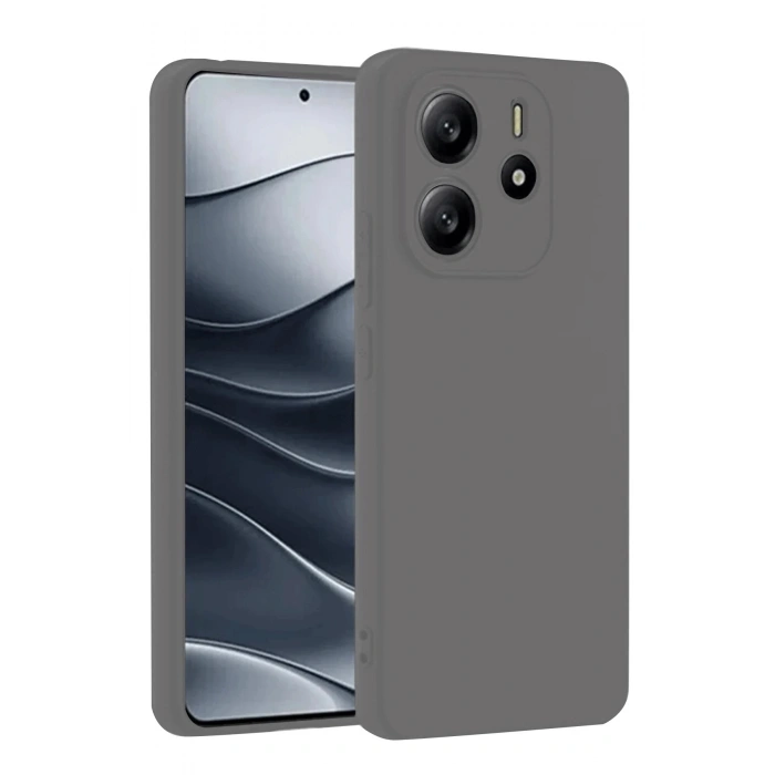 Durukar®   Redmi Note 14 4G Kılıf First Silikon - Gri