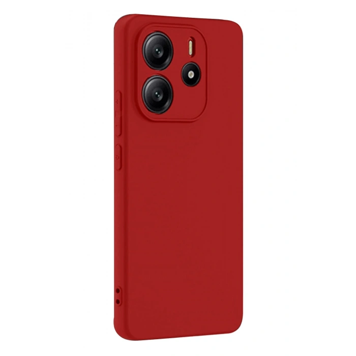 Durukar®   Redmi Note 14 4G Kılıf First Silikon - Kırmızı