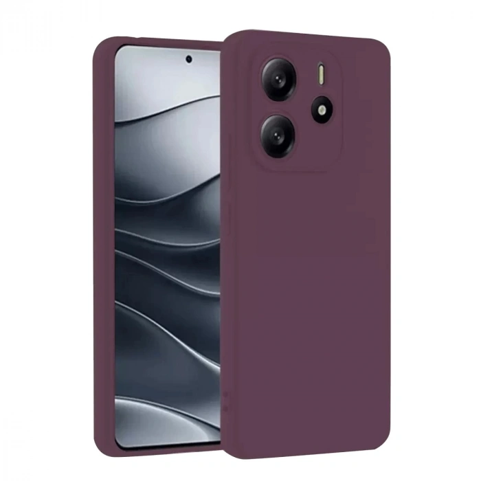 Durukar®   Redmi Note 14 4G Kılıf First Silikon - Mürdüm