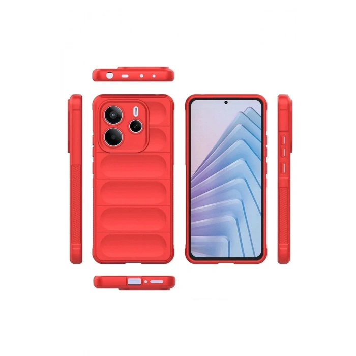 Durukar®   Redmi Note 14 4G Kılıf Optimum Silikon - Kırmızı