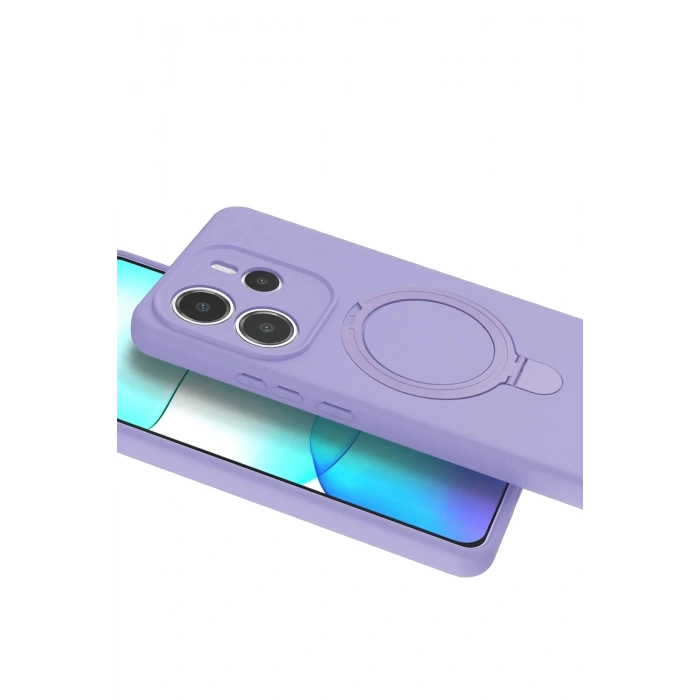 Durukar®   Redmi Note 14 4G Regal Magsafe Standlı Kapak - Lila