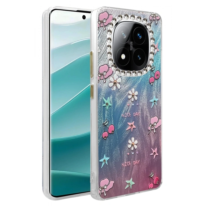 Durukar®   Redmi Note 14 Pro 4G Kılıf Blade Aynalı Desenli Kapak - Desen 4