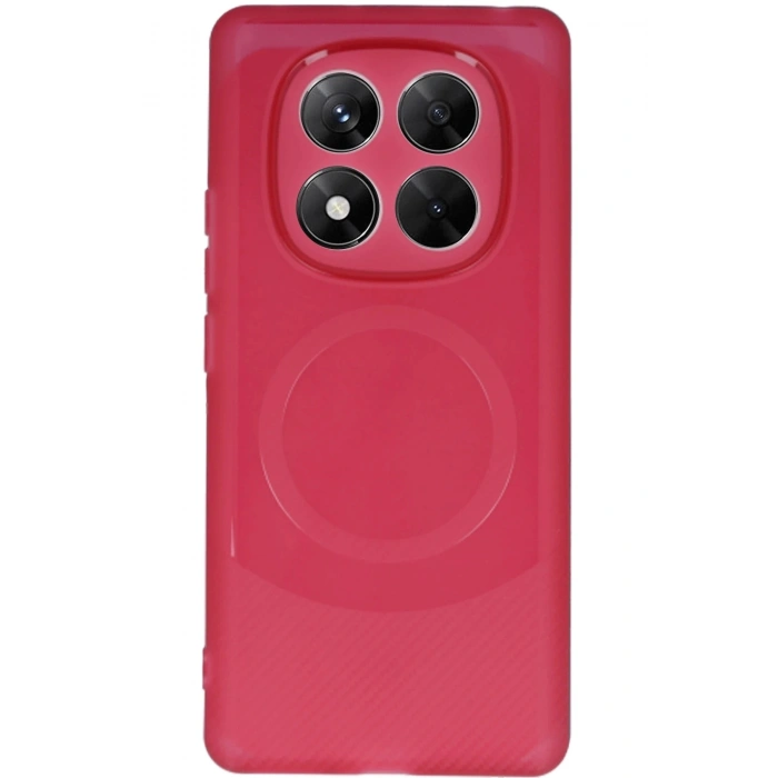Durukar®   Redmi Note 14 Pro 4G Kılıf Maya Karbon Kapak - Bordo