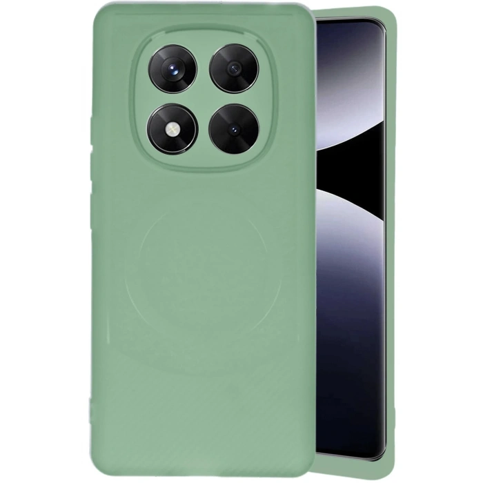 Durukar®   Redmi Note 14 Pro 4G Kılıf Maya Karbon Kapak - Su Yeşili