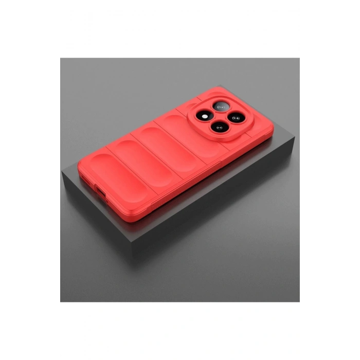 Durukar®   Redmi Note 14 Pro 4G Kılıf Optimum Silikon - Kırmızı
