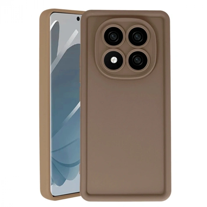 Durukar®   Redmi Note 14 Pro 4G Kılıf Viera Silikon - Kahverengi