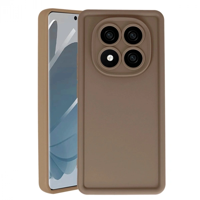 Durukar®   Redmi Note 14 Pro 4G Kılıf Viera Silikon - Kahverengi