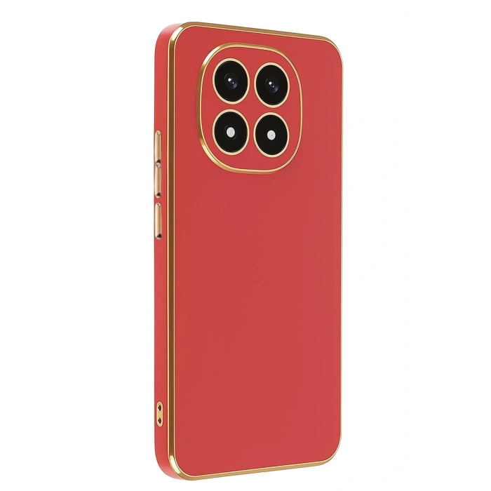 Durukar®   Redmi Note 14 Pro 4G Kılıf Volet Silikon - Kırmızı