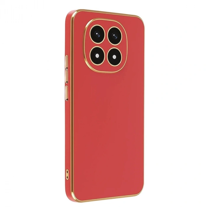 Durukar®   Redmi Note 14 Pro 4G Kılıf Volet Silikon - Kırmızı