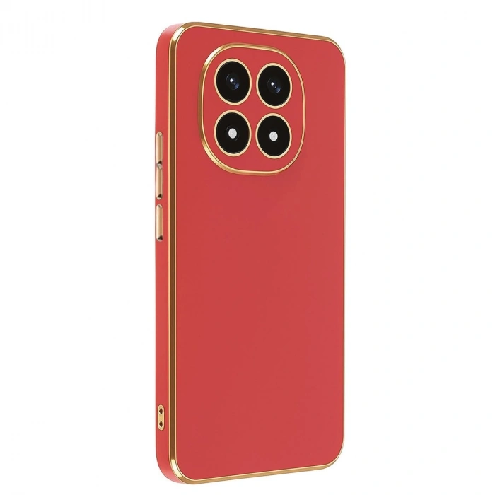 Durukar®   Redmi Note 14 Pro 4G Kılıf Volet Silikon - Kırmızı