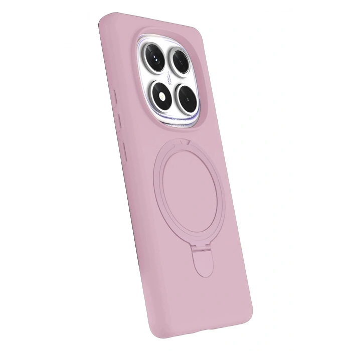 Durukar®   Redmi Note 14 Pro 4G Regal Magsafe Standlı Kapak - Açık Pembe