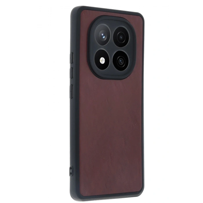 Durukar®   Redmi Note 14 Pro 5G Case Aras Leather Cover - Bordeaux