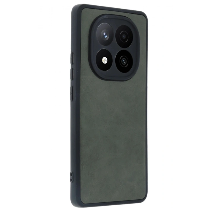 Durukar®   Redmi Note 14 Pro 5G Kılıf Aras Deri Kapak - Koyu Yeşil