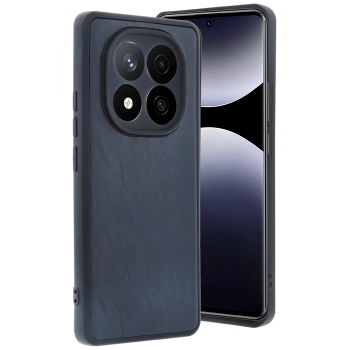 Durukar®   Redmi Note 14 Pro 5G Kılıf Aras Deri Kapak - Lacivert