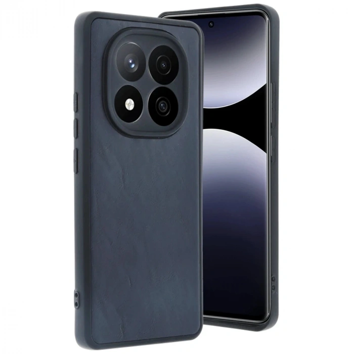 Durukar®   Redmi Note 14 Pro 5G Kılıf Aras Deri Kapak - Lacivert