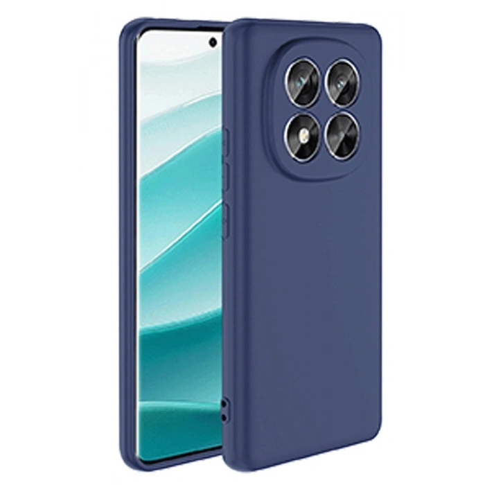 Durukar®   Redmi Note 14 Pro 5G Kılıf Nano içi Kadife Silikon - Lacivert