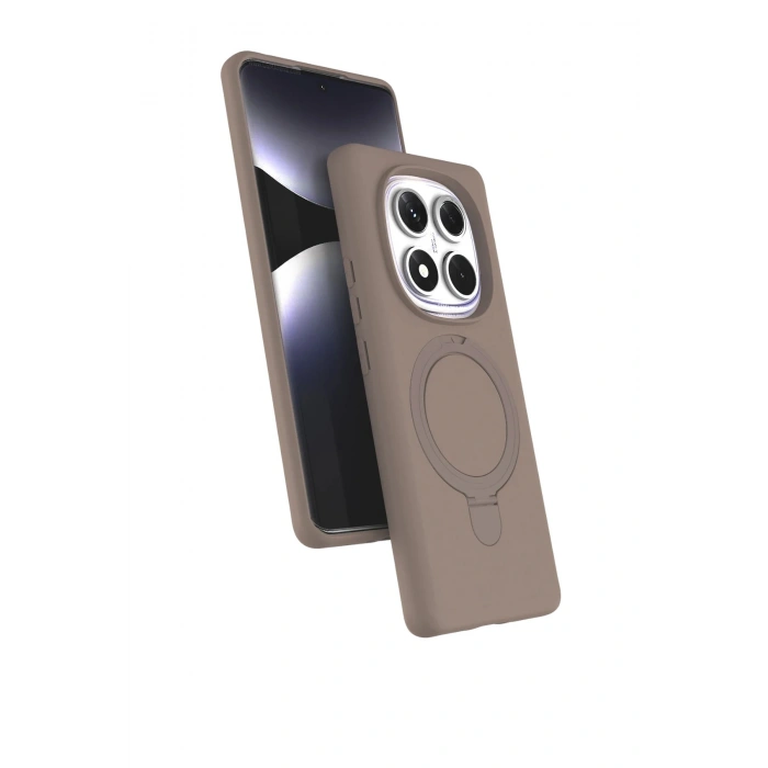Durukar®   Redmi Note 14 Pro 5G Regal Magsafe Standlı Kapak - Çöl Titanyum