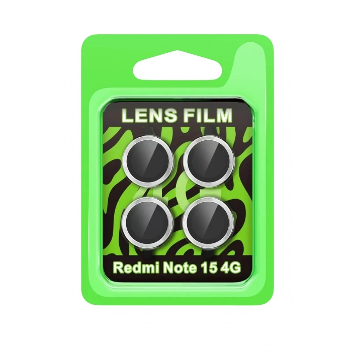 Durukar®   Redmi Note 15 4G Raze Metal Kamera Lens - Gümüş