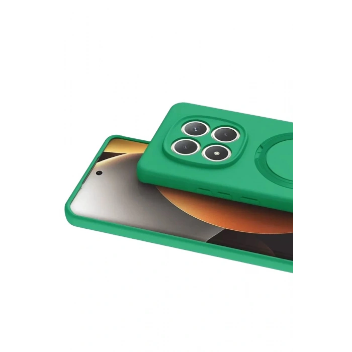 Durukar®   Redmi Note 15 Pro 5G Regal Magsafe Standlı Kapak - Yeşil
