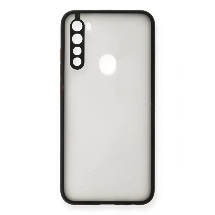 Durukar®   Redmi Note 8 Kılıf Montreal Silikon Kapak - Siyah